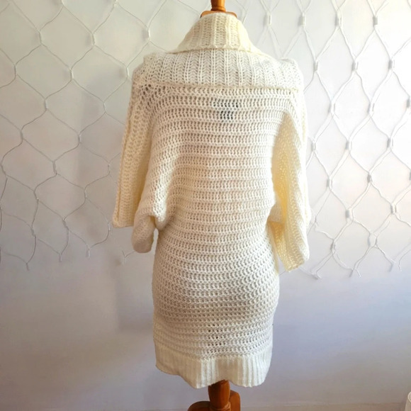 Arden B Cowl Neck Sweater Dress / Sweet Cream / Size Small - Picture 4 of 5